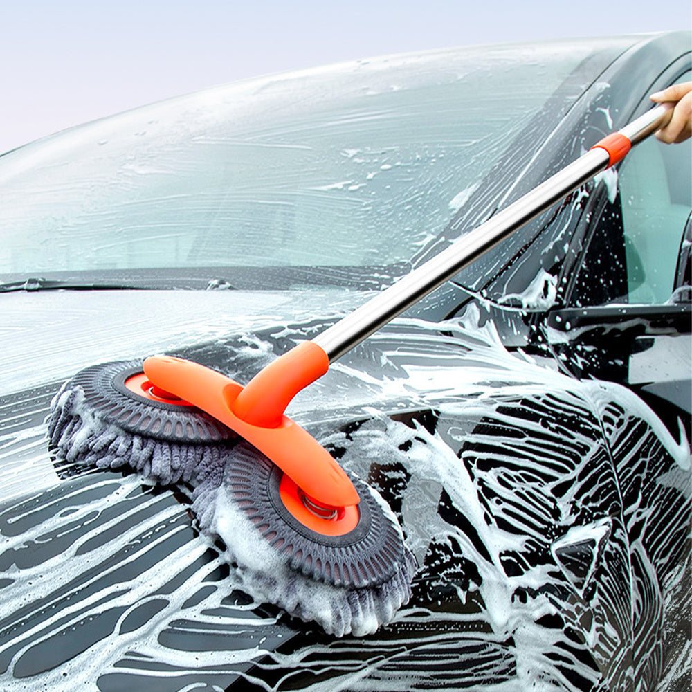 Wヘッド洗車ブラシ