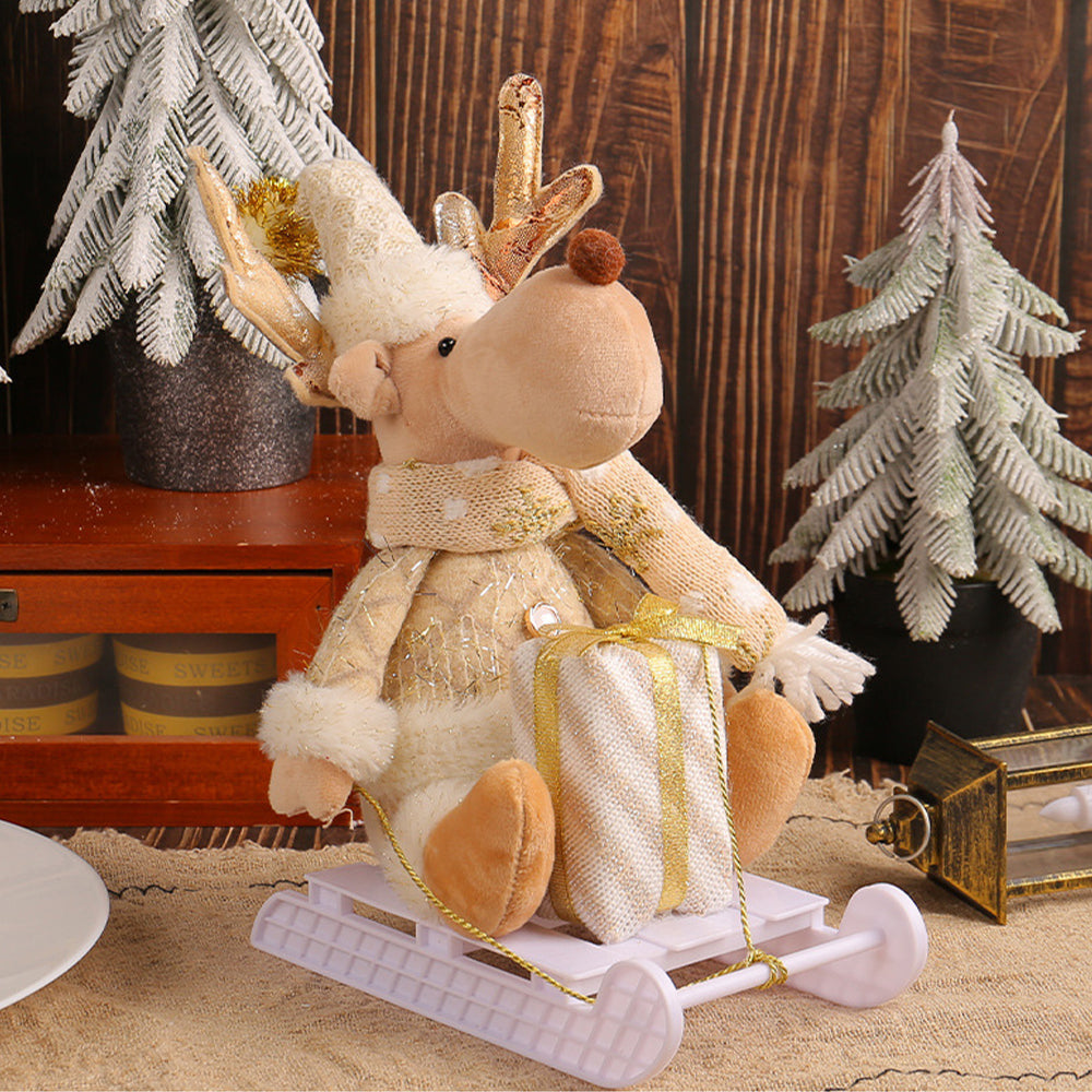 ソリに乗ったトナカイ